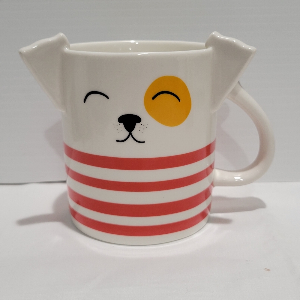 Parker Lane Stonewear Doggie W Ears Figural Coffee Cup Mug
